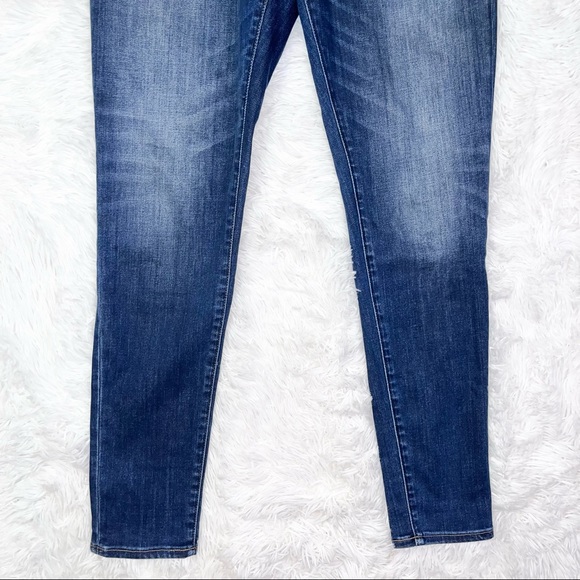 MADEWELL Women’s Curvy High-Rise Skinny Blue Denim Jeans 29 Tall - Picture 6 of 15